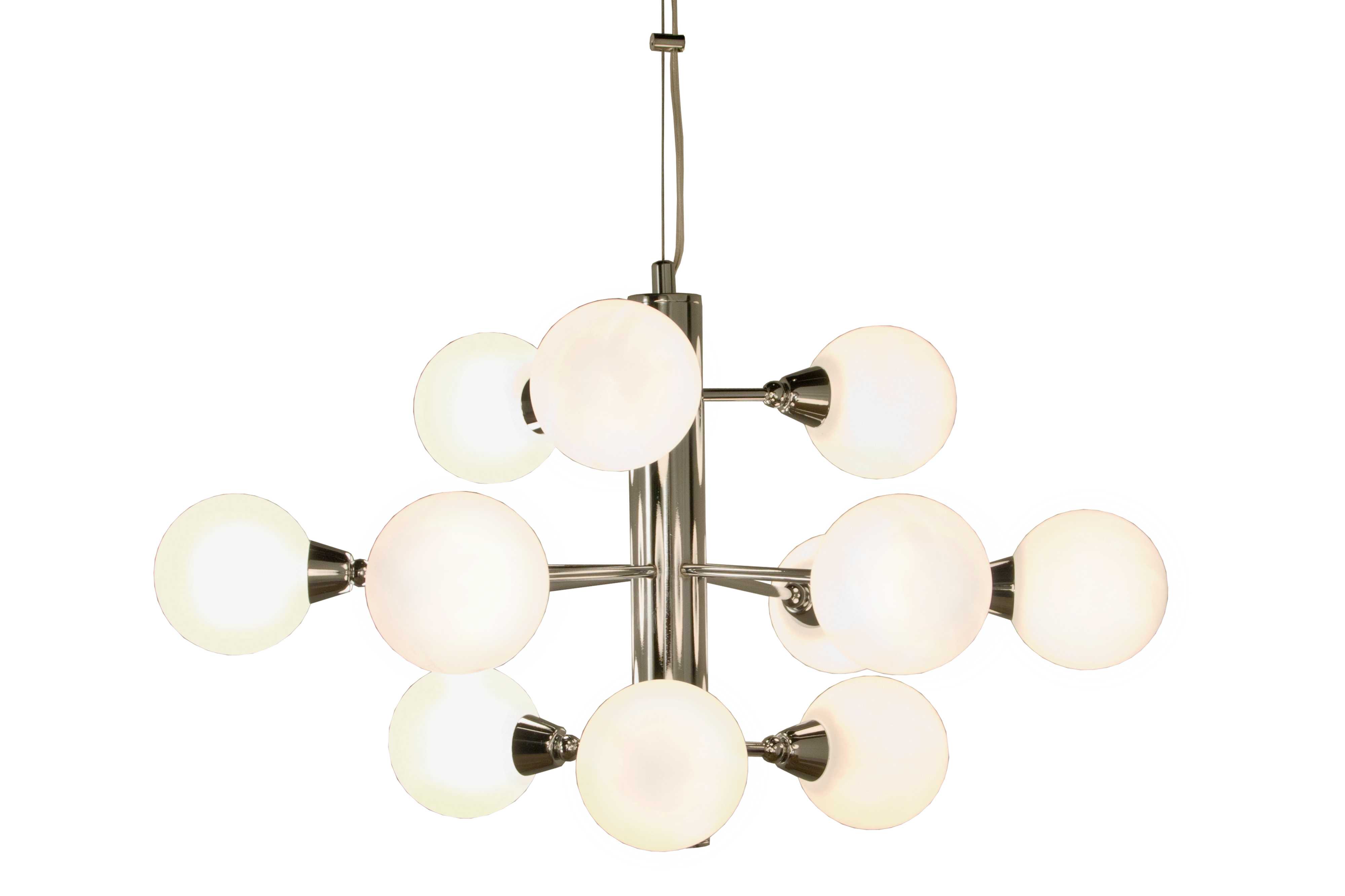 Aneta Lighting - FIDELIO taklampe 12-arm krom/vit, G9 33W