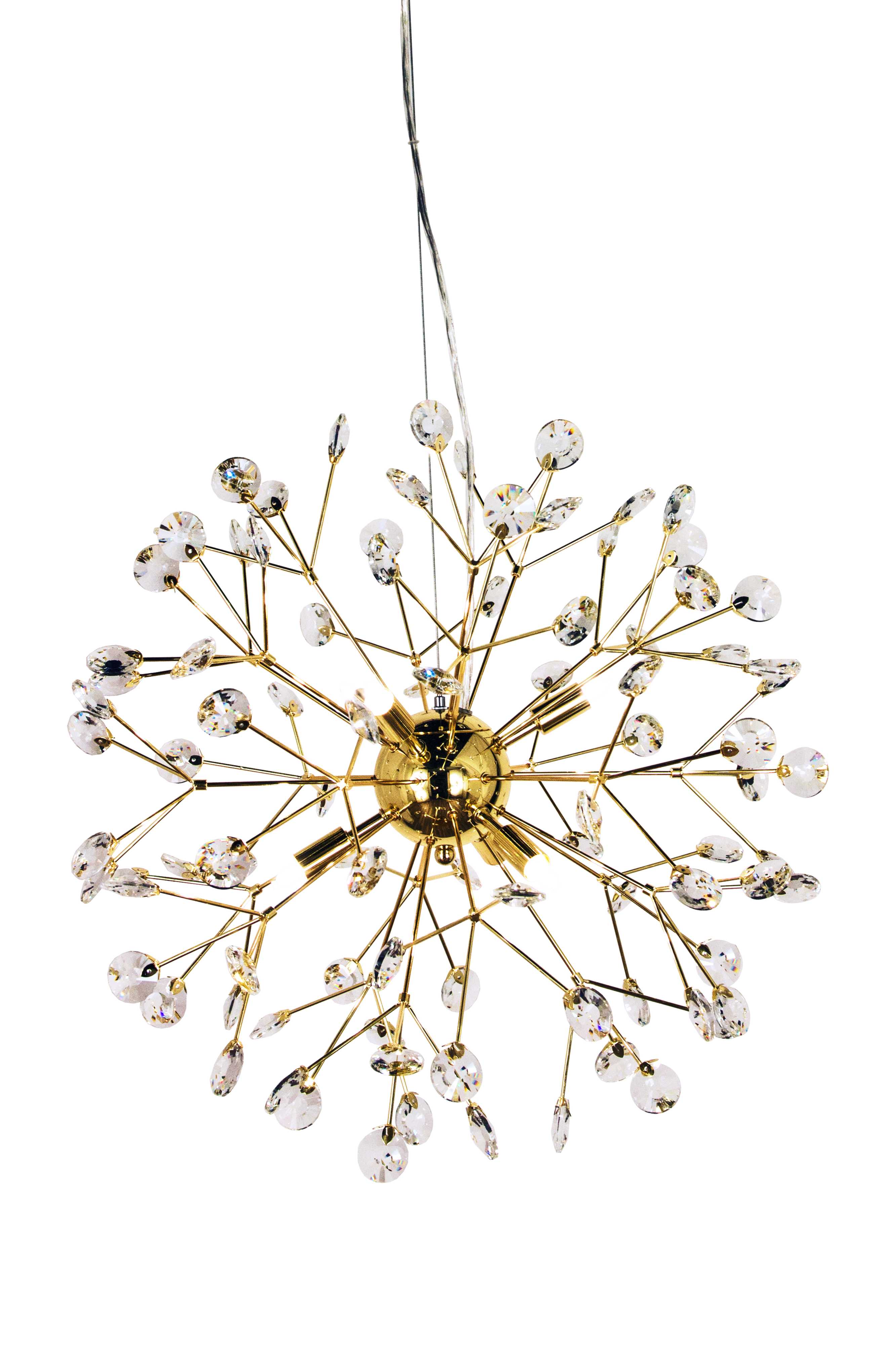 Aneta Lighting - VIVA taklampe messing, 6XG9