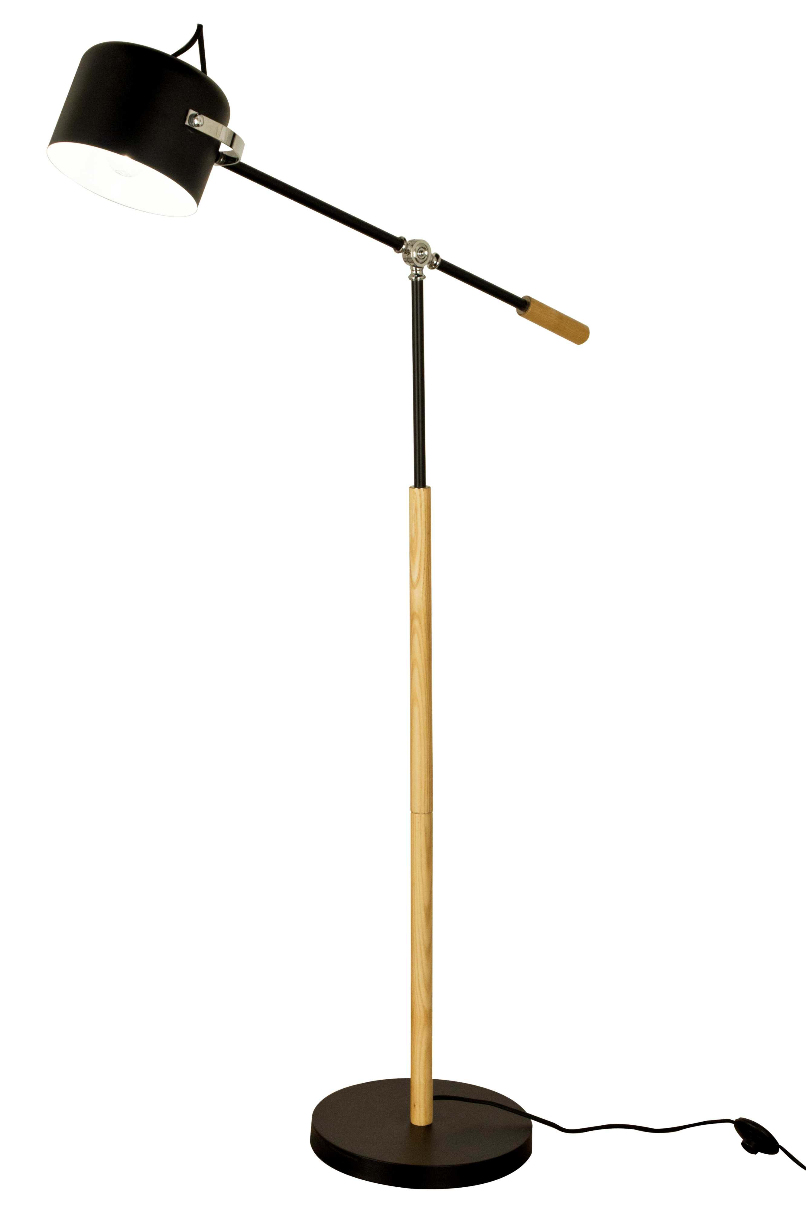 Aneta Lighting - COSI golvlampe svart/tre, E27