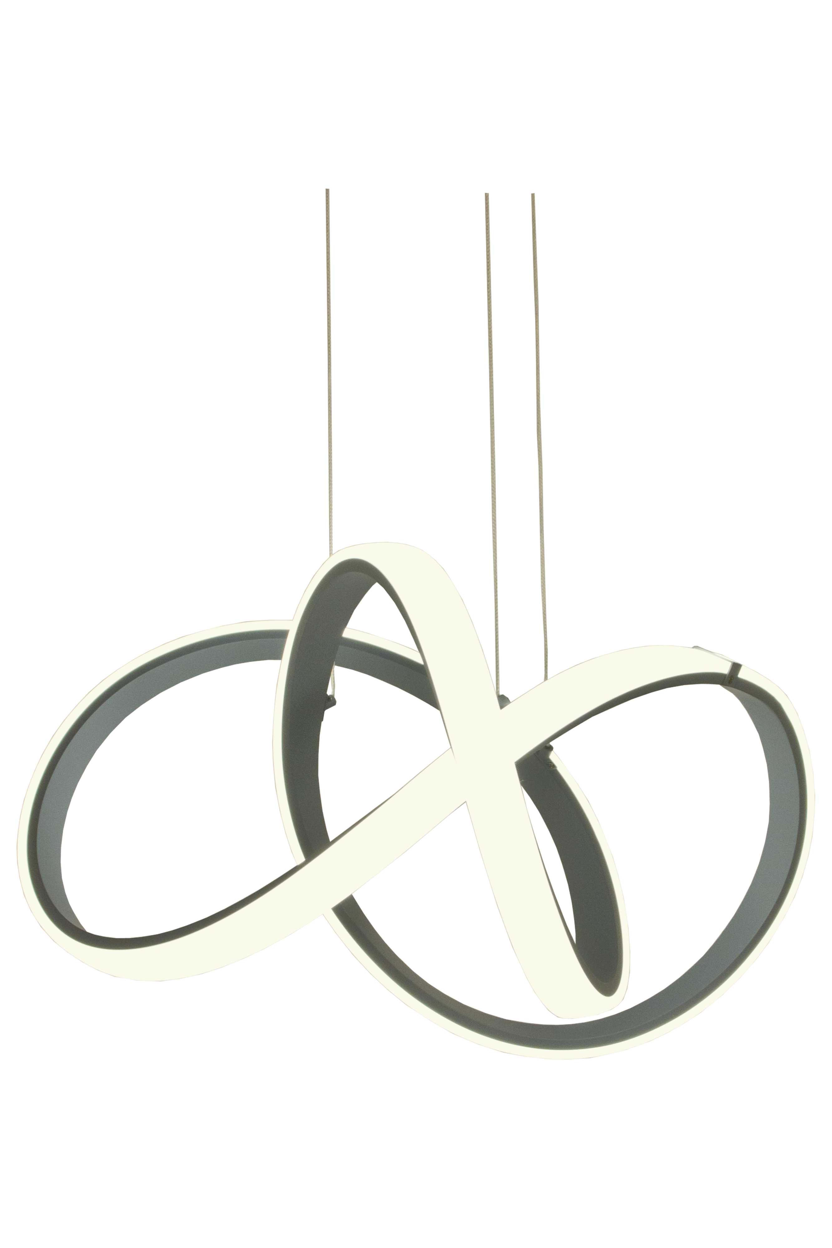 Aneta Lighting - KRUMELUR taklampe silvergrå, LED 44W