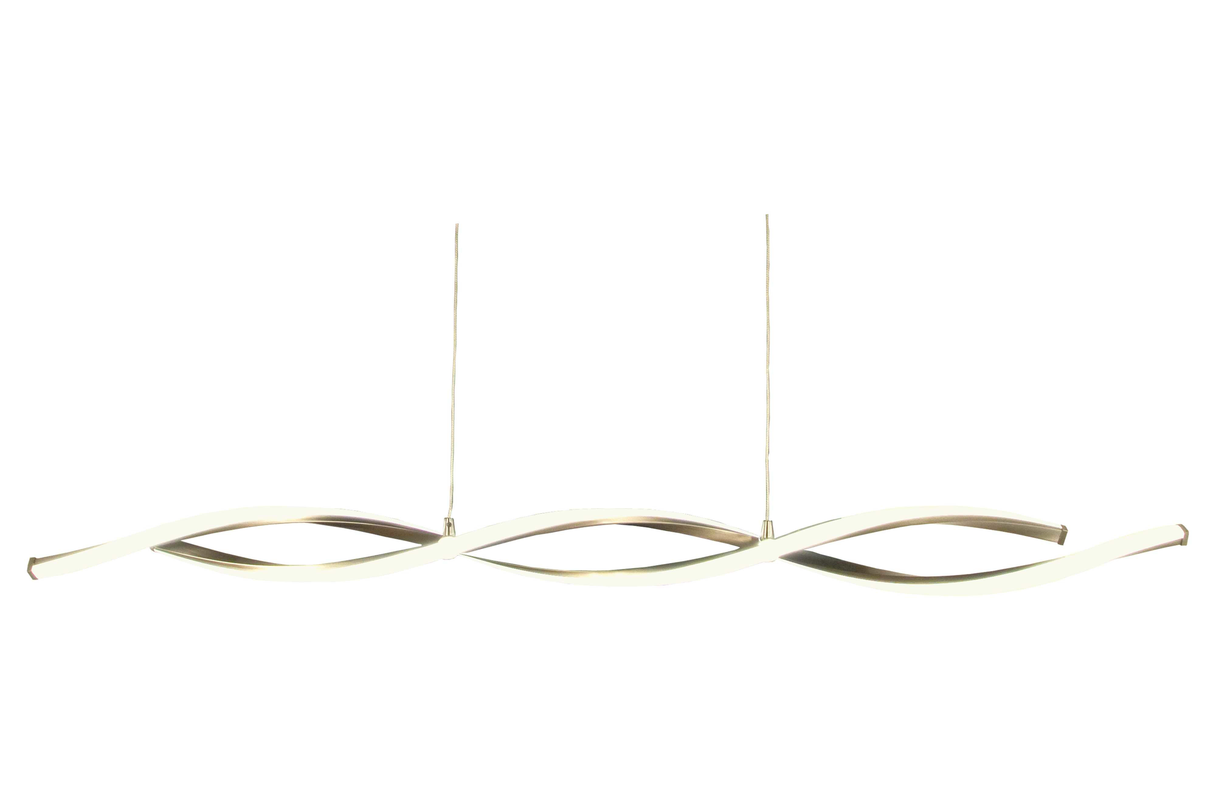 Aneta Lighting - SWIRL taklampe stål, LED 20,6W