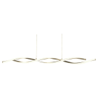 Aneta Lighting - SWIRL taklampe stål, LED 20,6W