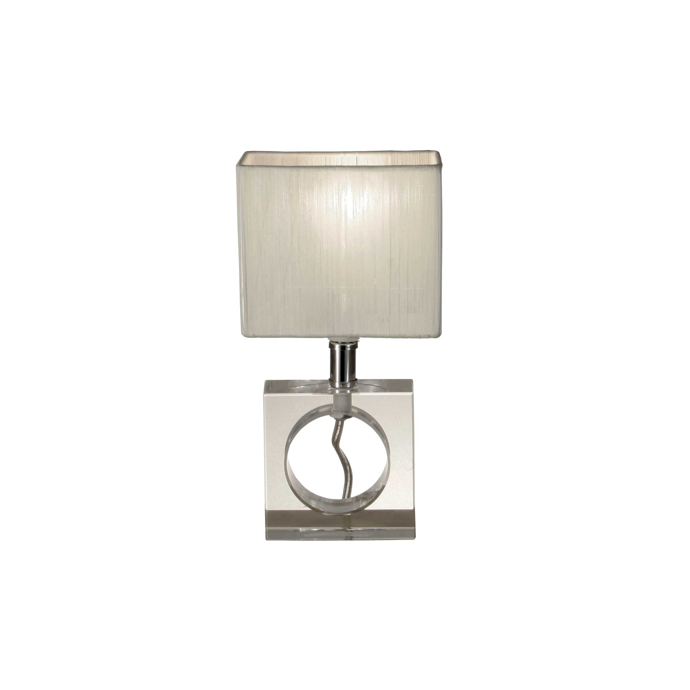 Aneta Lighting - BAGGER bordlampe krystall/hvit, E14