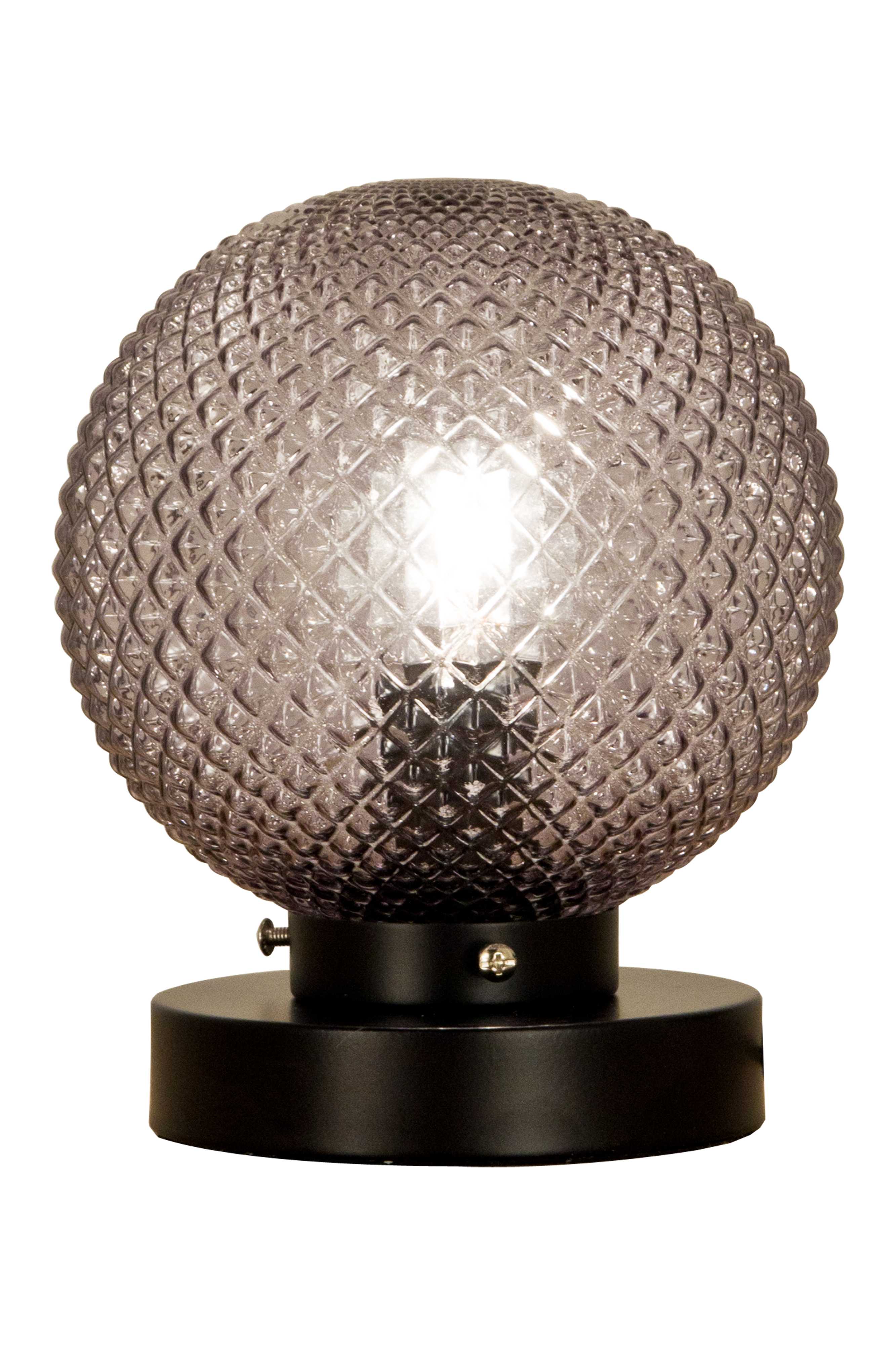 Aneta Lighting - FLORY bordlampe lav svart/røk, E14