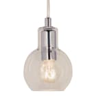 Aneta Lighting - LEAH vinduspendel klar/krom, E14