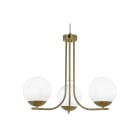 Aneta Lighting - ORFEUS taklampe messing/opal, 3xE14