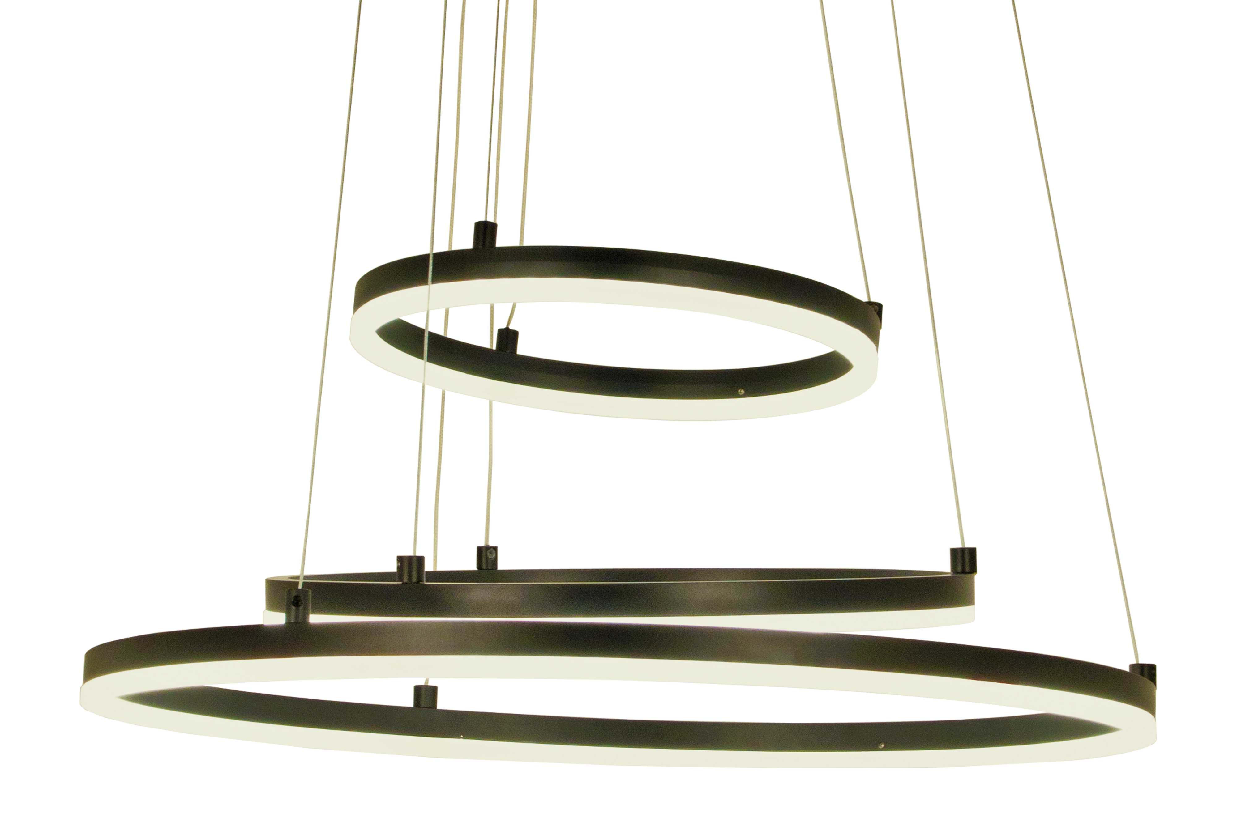 Aneta Lighting - CIRCLES taklampe svart, 52W LED