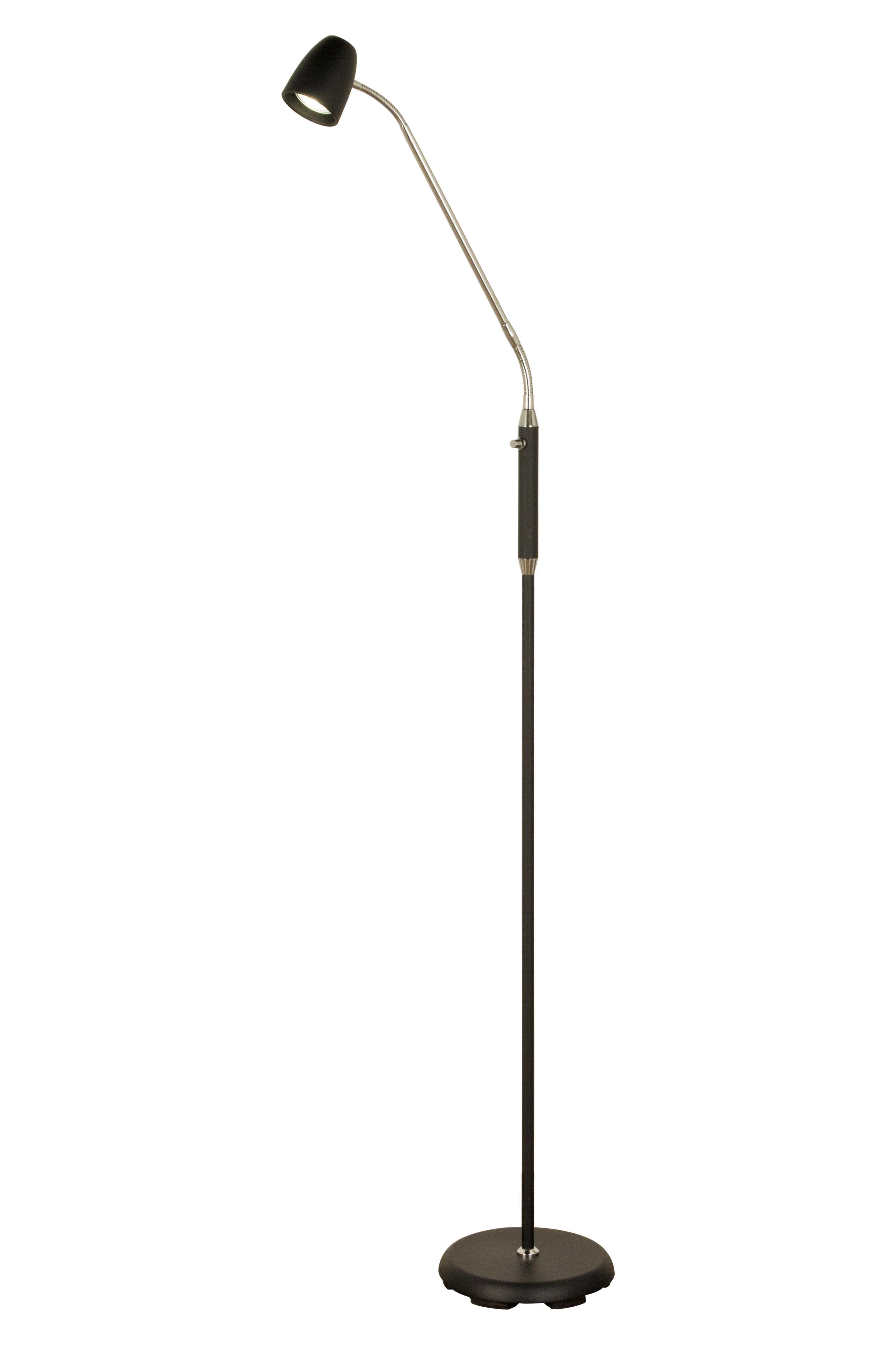 Aneta Lighting - SANDNES golvlampe svart m/dimmer, max 8W GU10