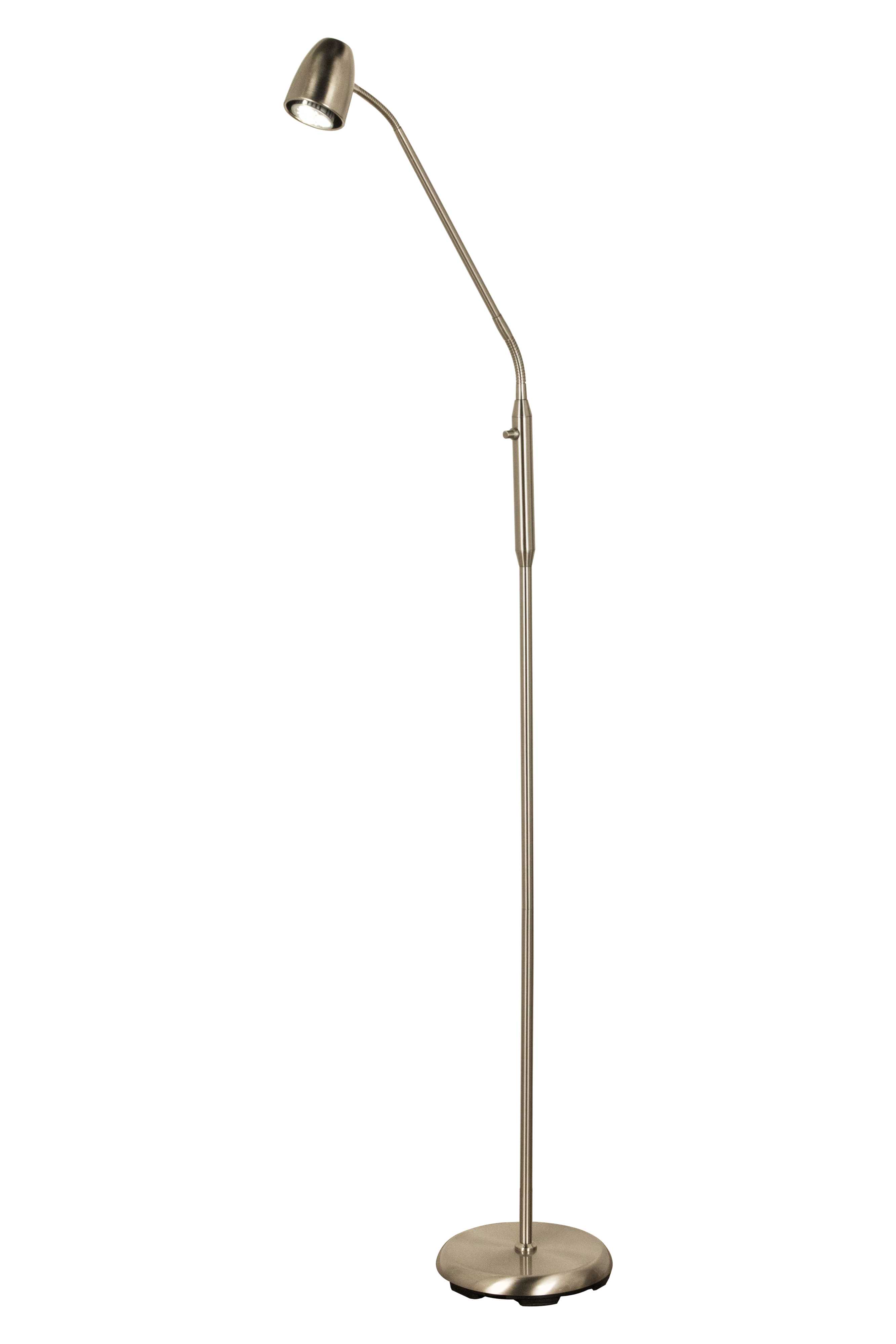 Aneta Lighting - SANDNES golvlampe stål m/dimmer, max 8W GU10