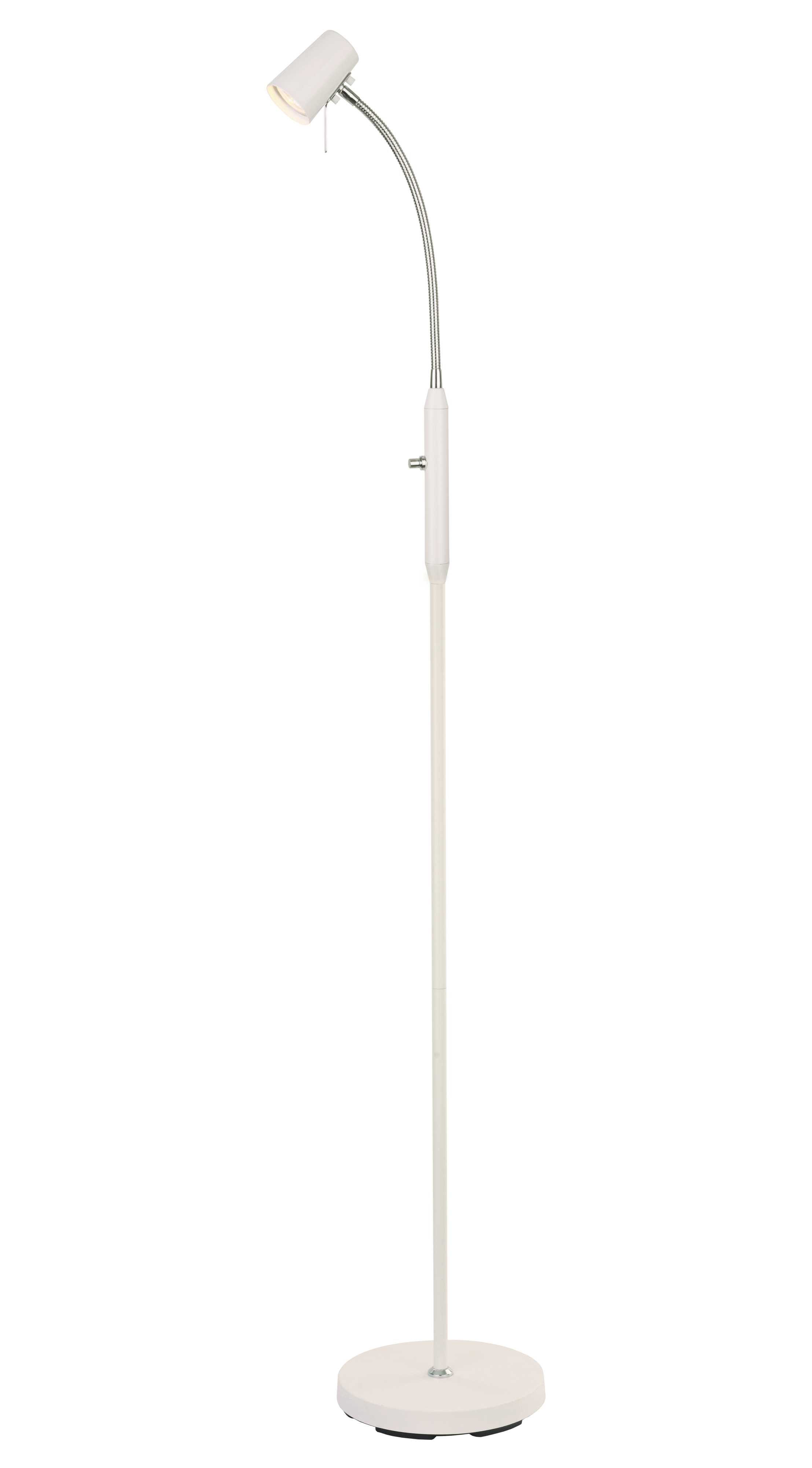 Aneta Lighting - PILOT golvlampe hvit/krom, GU10