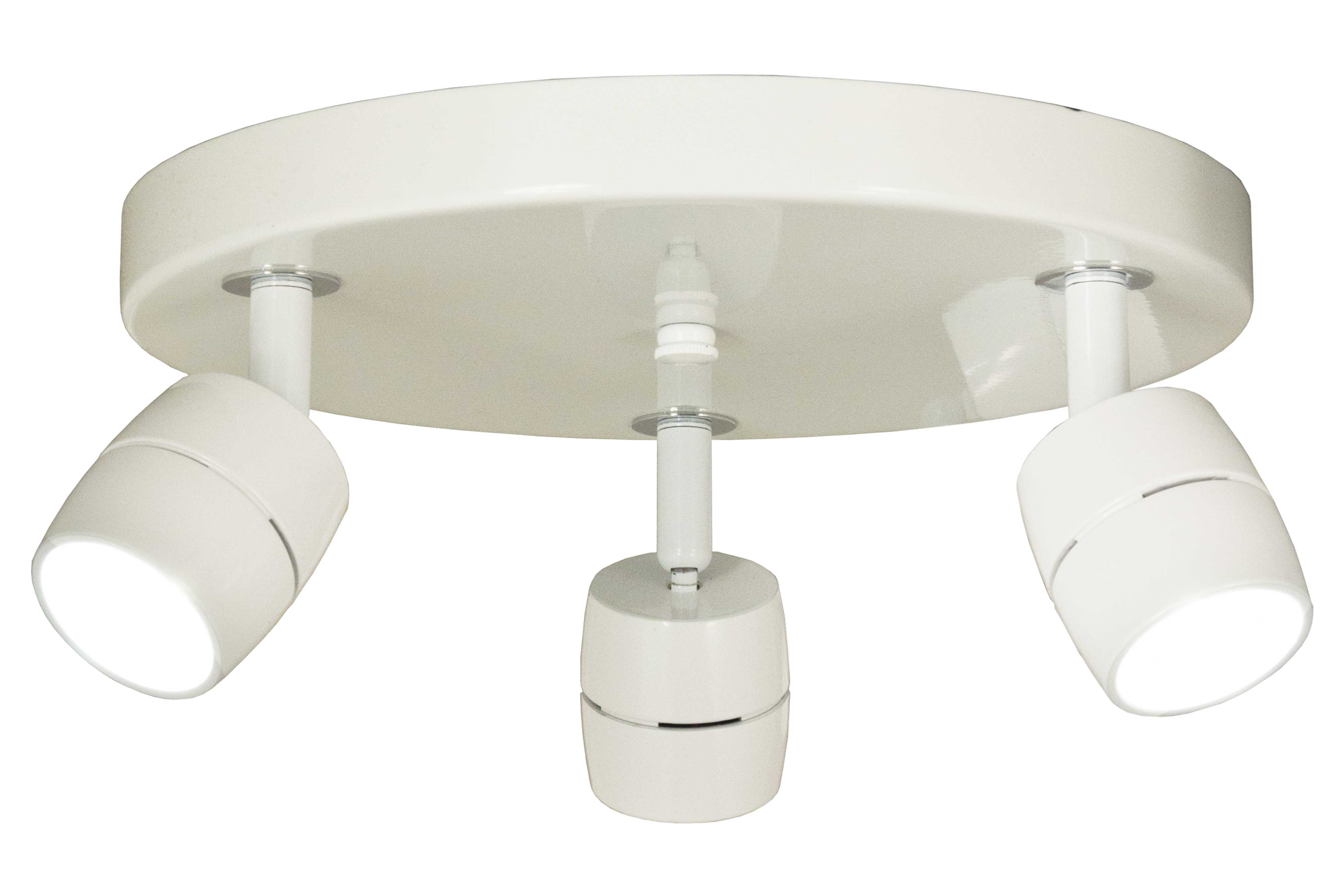 Aneta Lighting - LUMI takspot rund 3-lys hvit. LED 5W