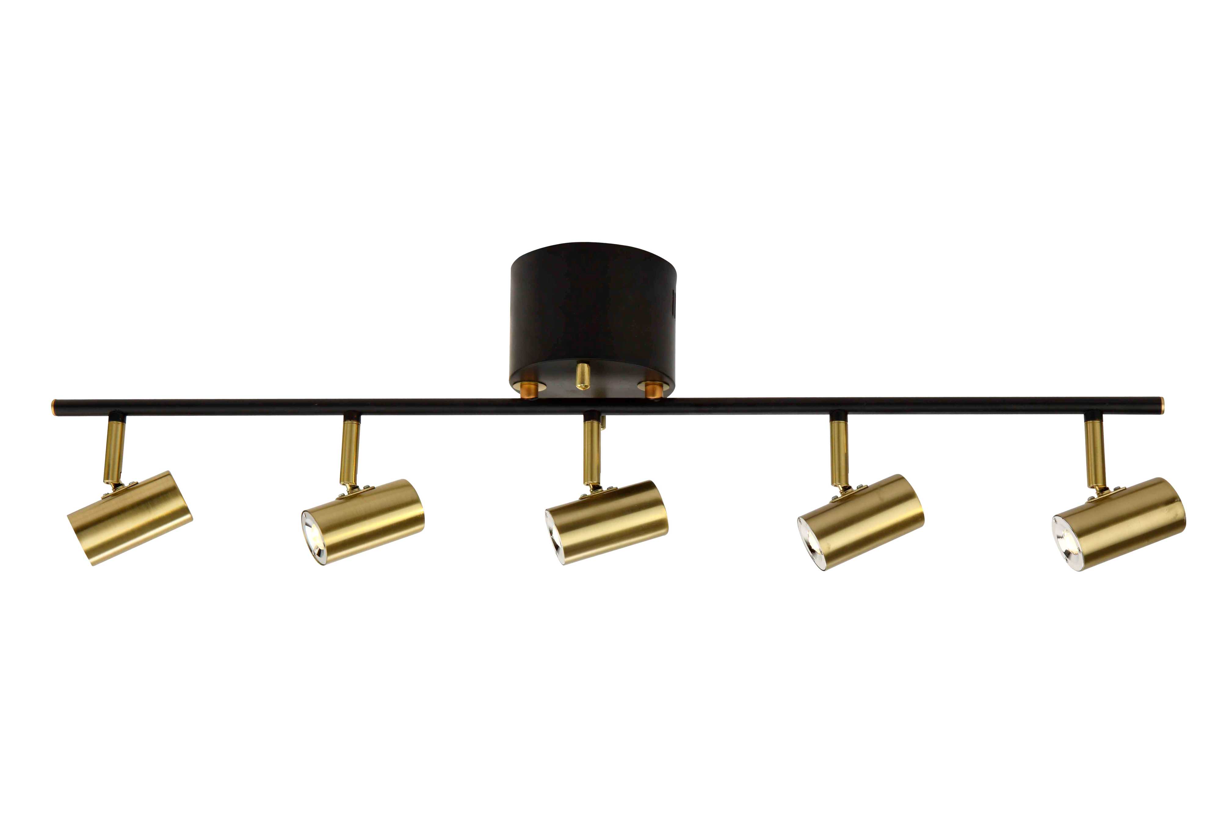 Aneta Lighting - GUSTO takspot skinne 5-lys sort, LED 5W