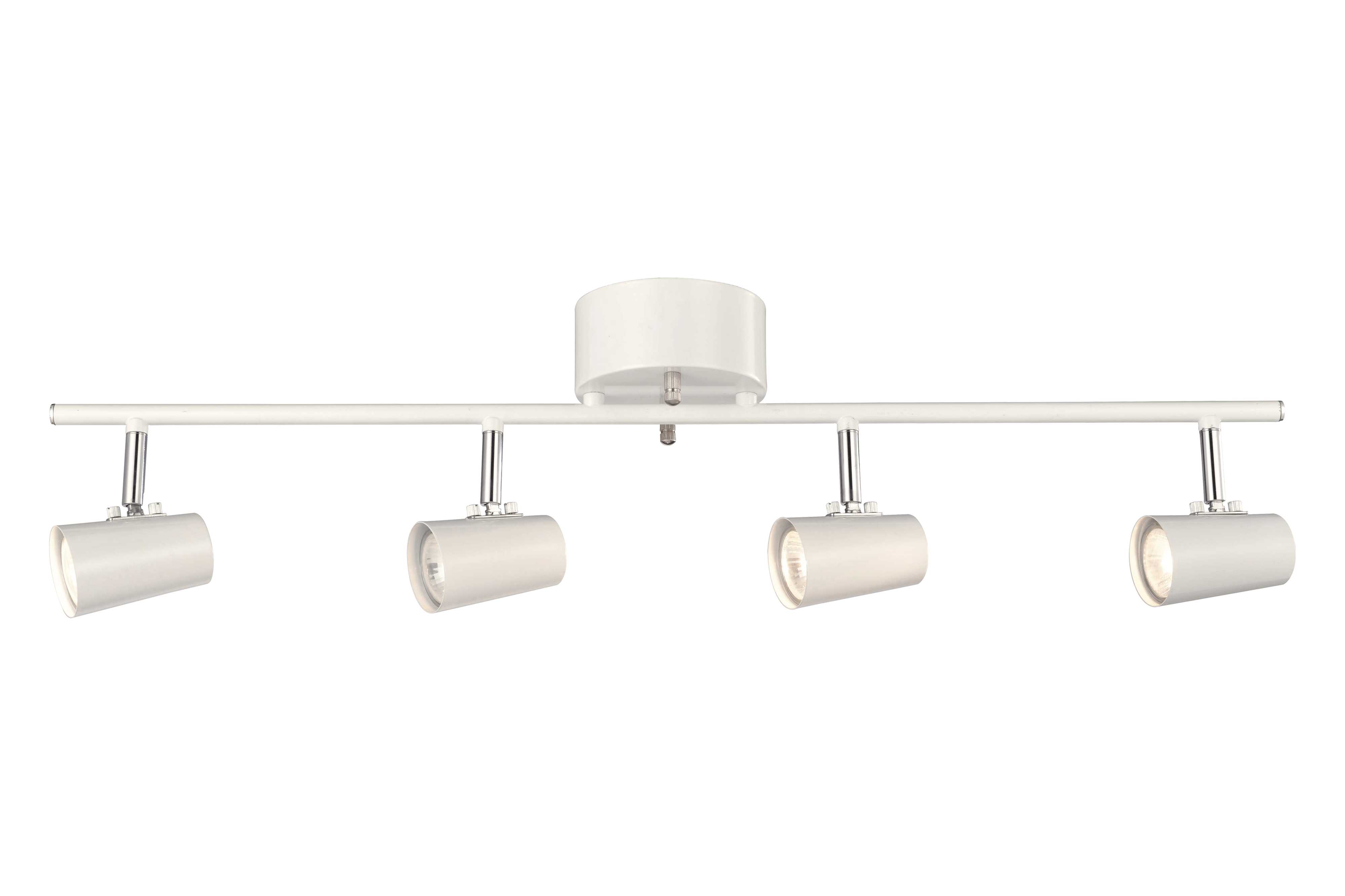 Aneta Lighting - PILOT takspot skinne 4-lys hvit, max 4x50W GU10