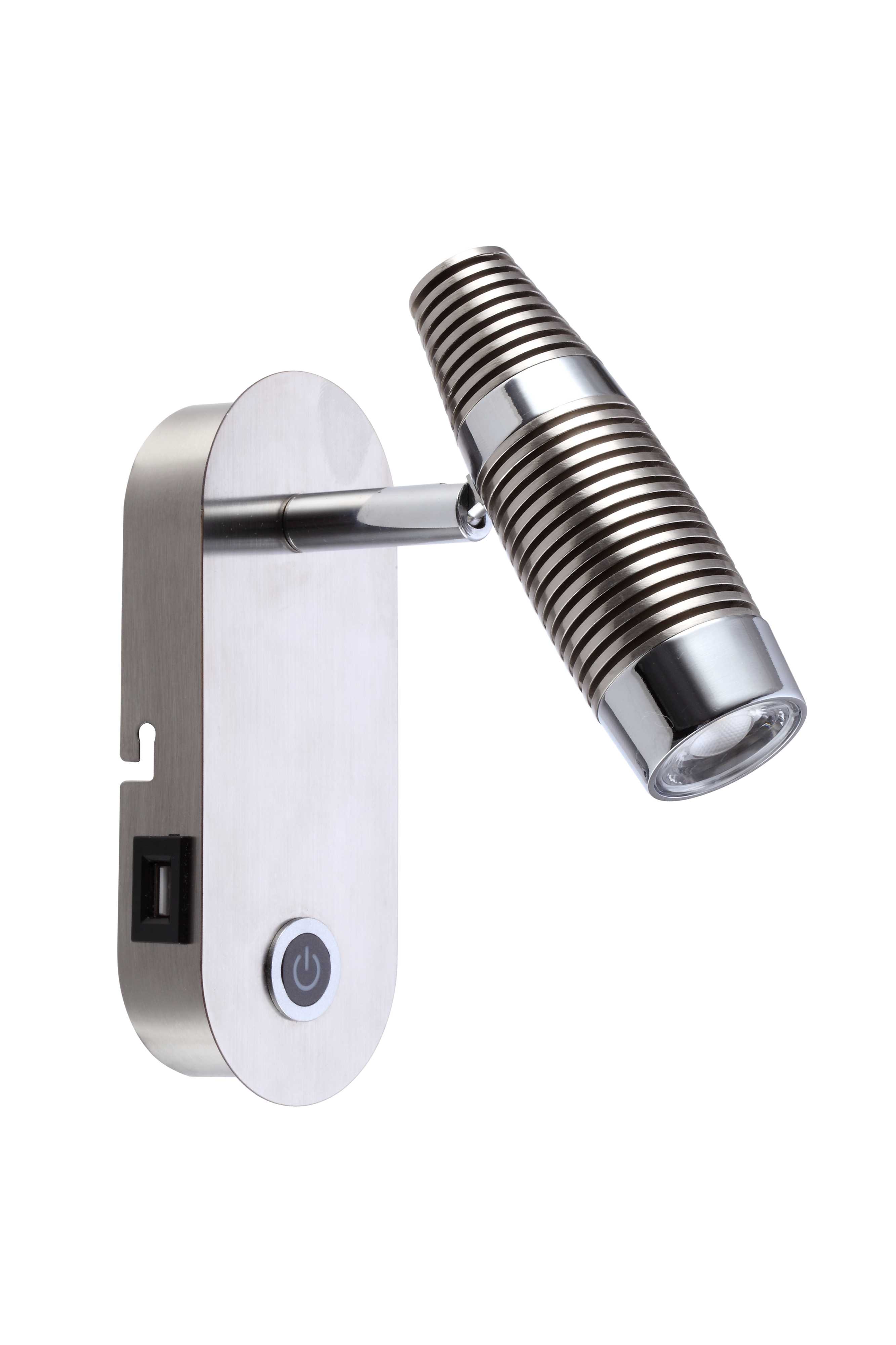 Aneta Lighting - CUBA veggspot stål/krom, LED 5W