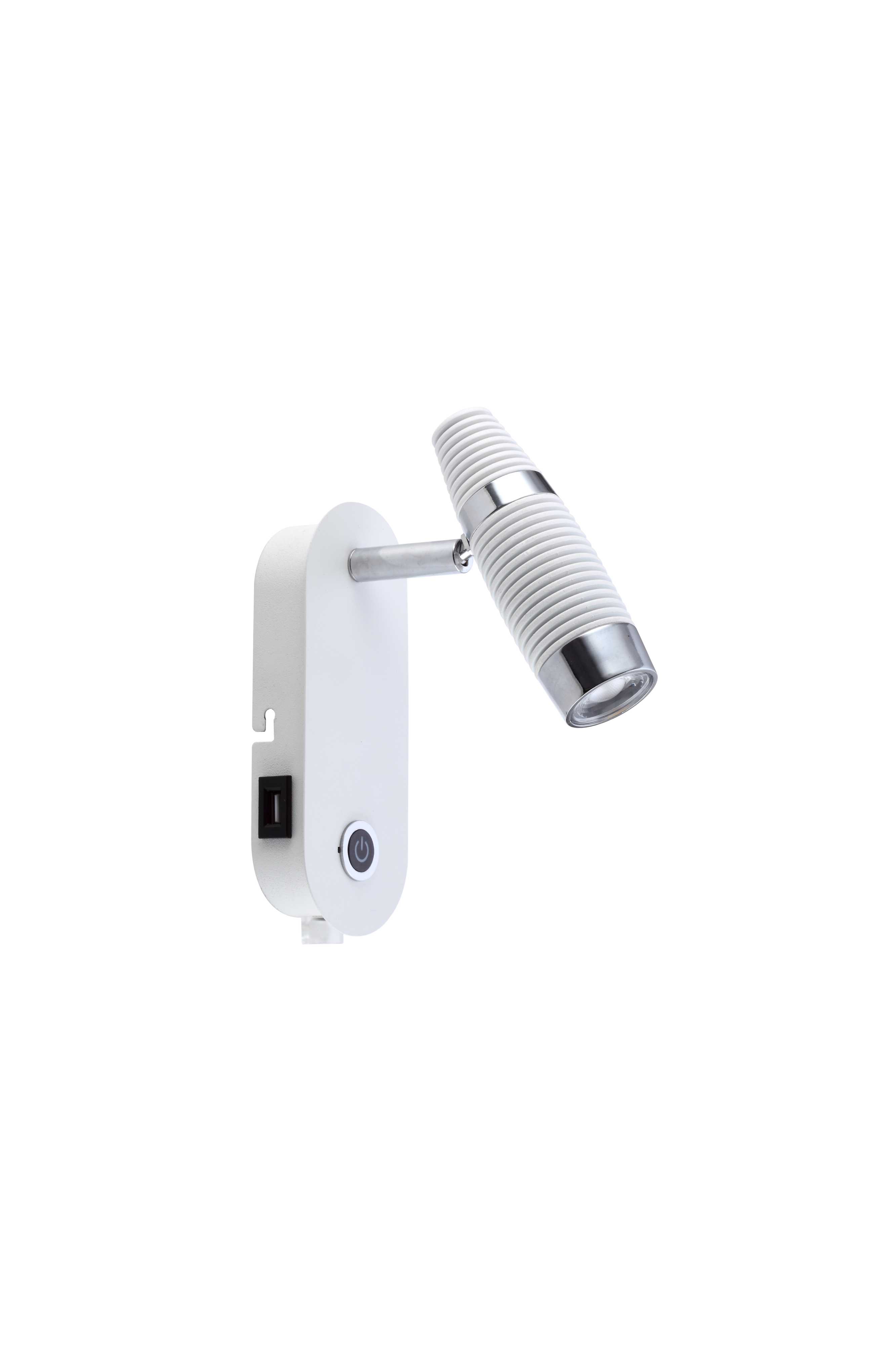 Aneta Lighting - CUBA veggspot hvit/krom, LED 5W