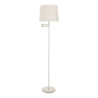 Aneta Lighting - BIRKA GULVLAMPE HVIT/MESSING
