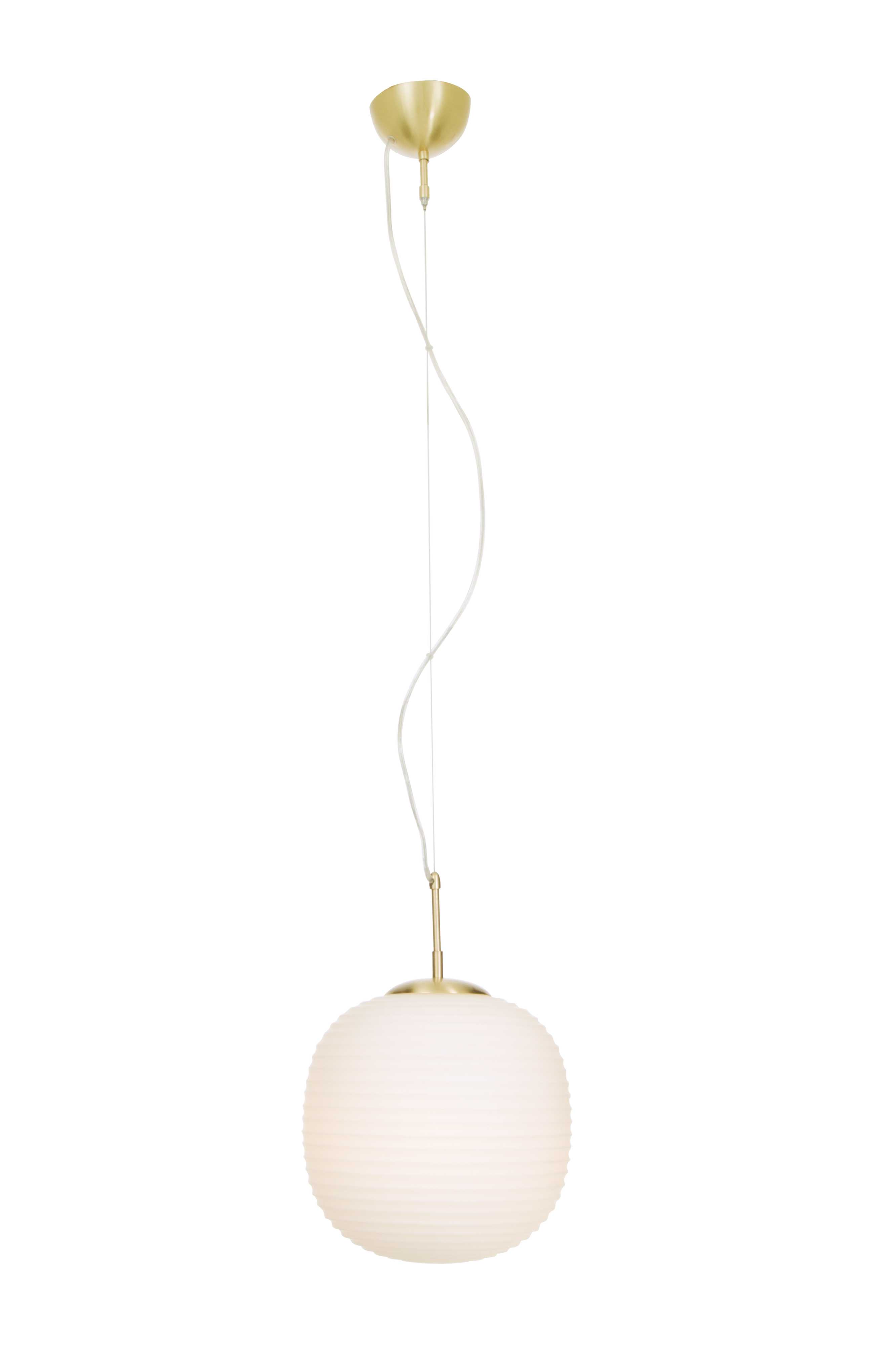 Aneta Lighting - SIRIUS takpendel,matt messing,opal glass 300mm