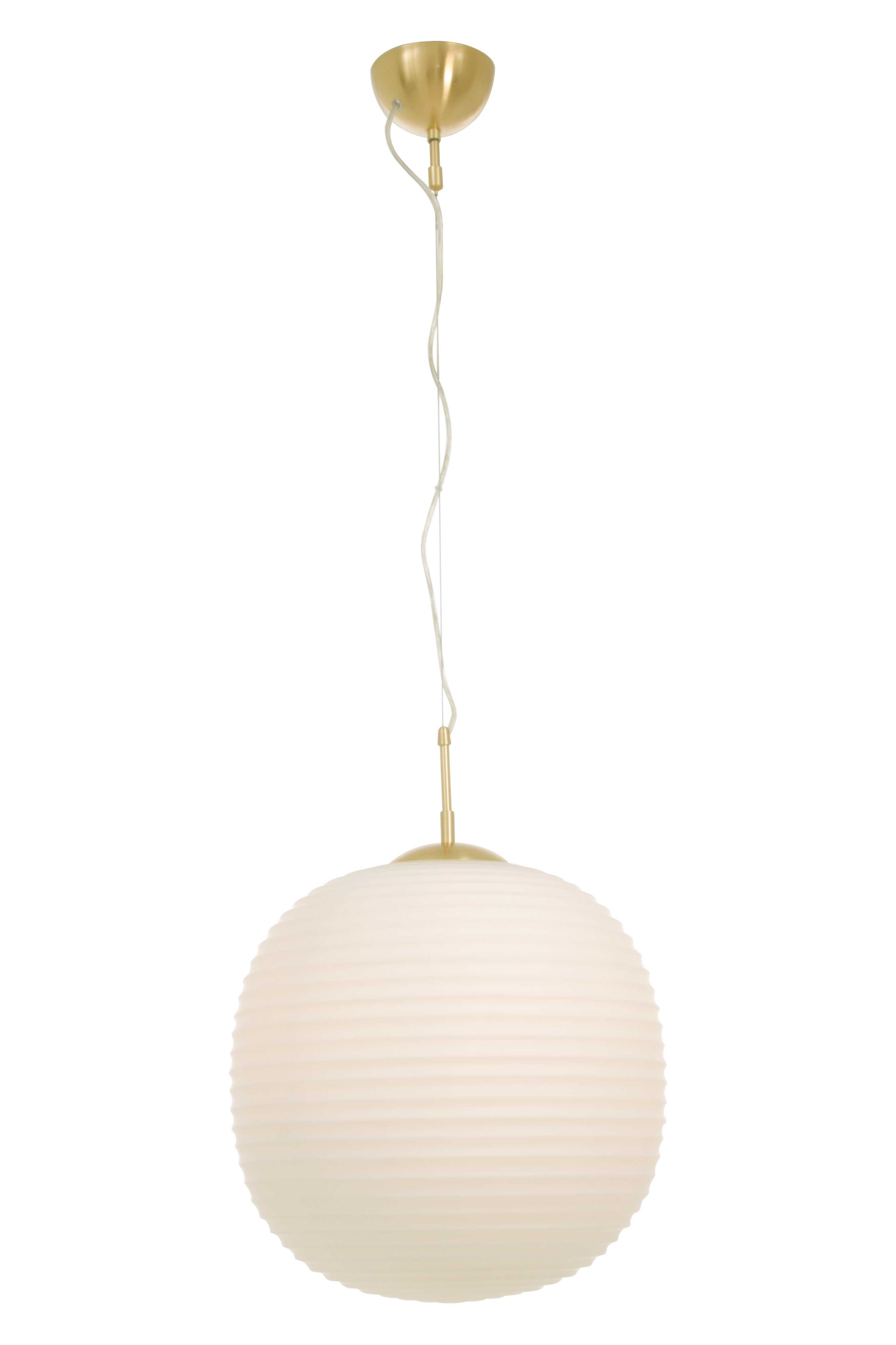 Aneta Lighting - SIRIUS takpendel,matt messing,opal glass 400mm