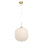 Aneta Lighting - SIRIUS takpendel,matt messing,opal glass 400mm