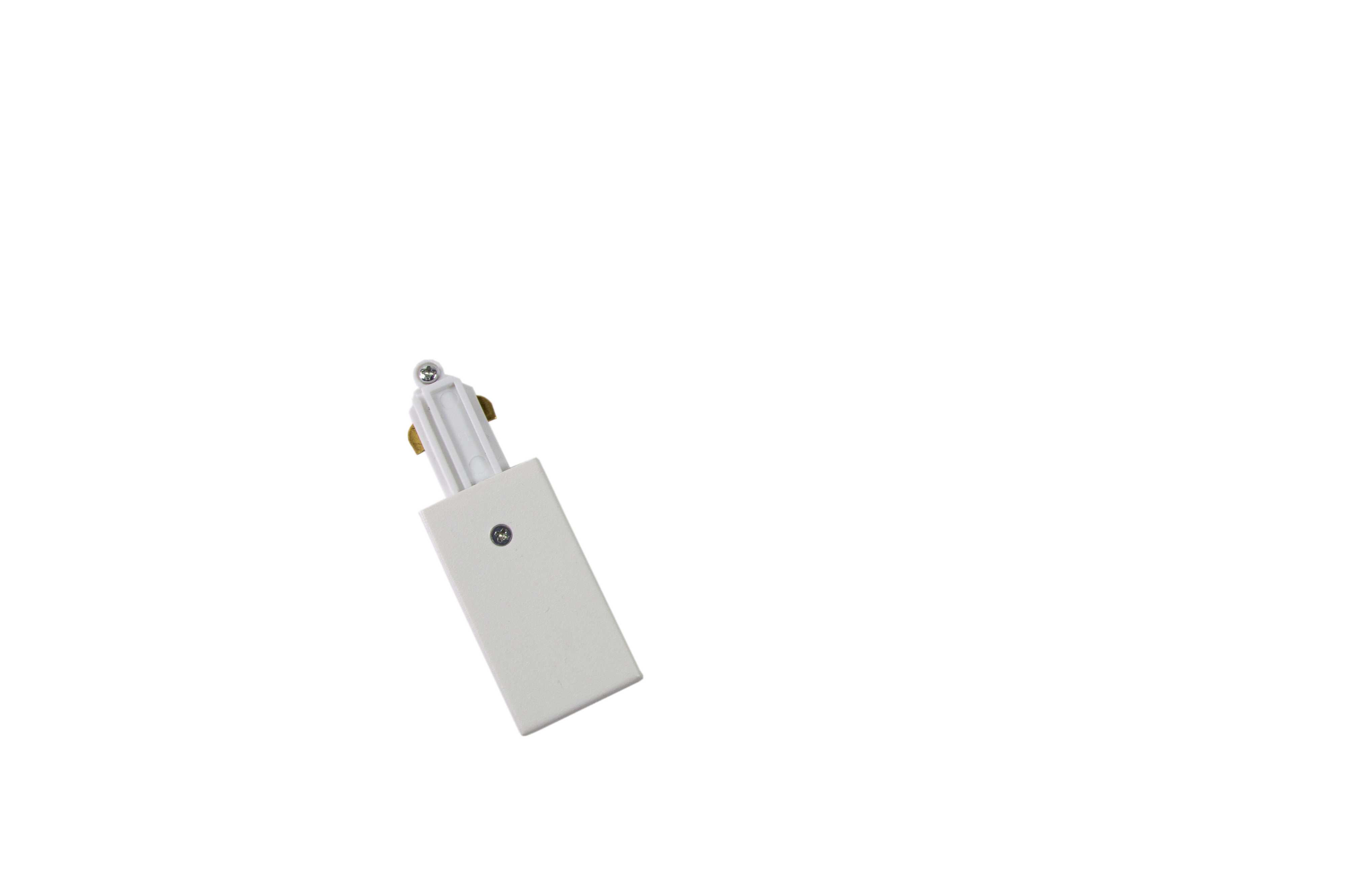 Aneta Lighting - Trackline endetilkopling hvit venstre