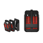 Wiha - WihaBitsett slimBit electric,spor, PH, PZ, PlusMinus/Pozidriv, TORX®, med 12 deler i slimBit-boks