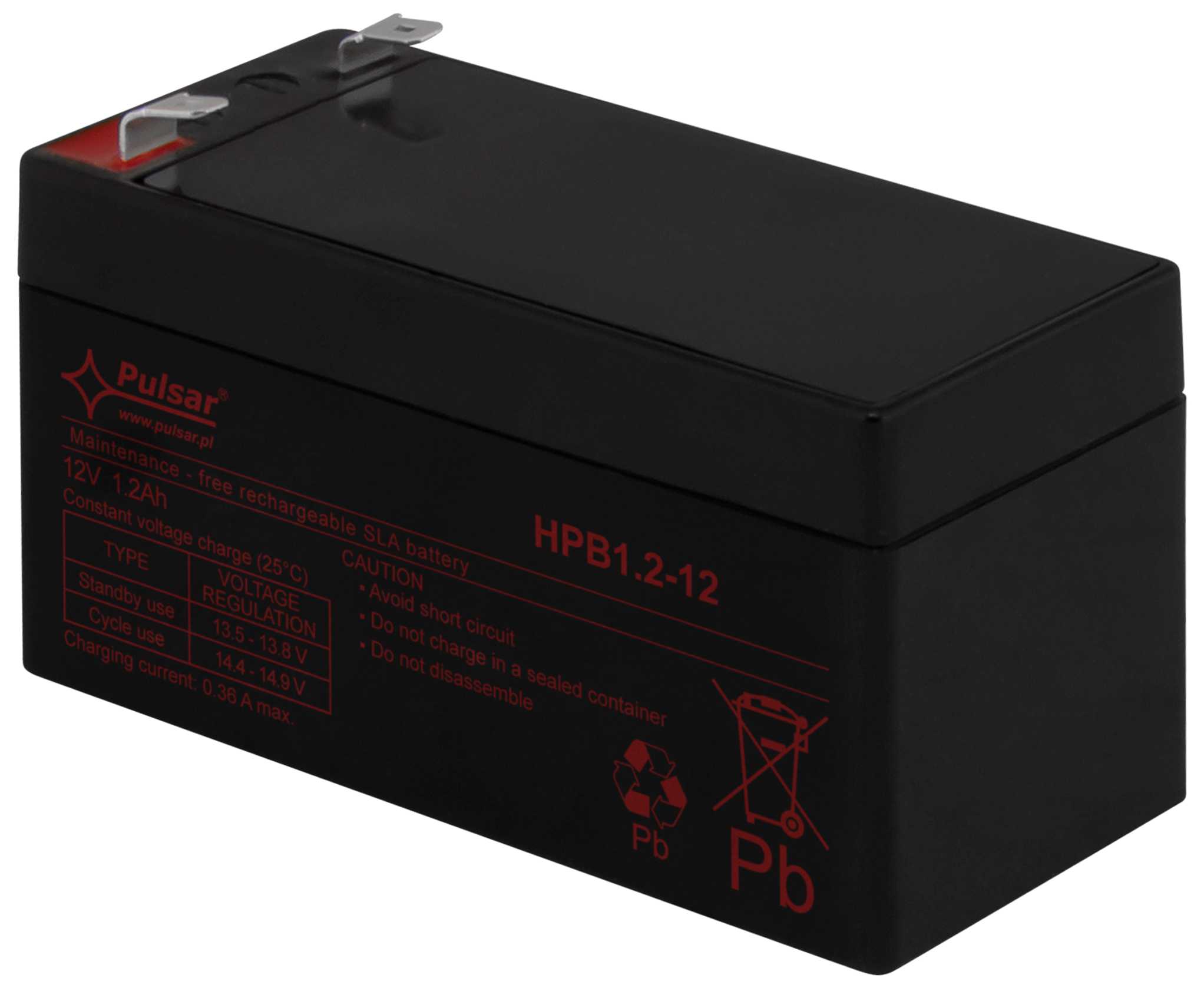NOBY - Blybatteri 12V,1,2Ah- 5-8år B12012-Pro