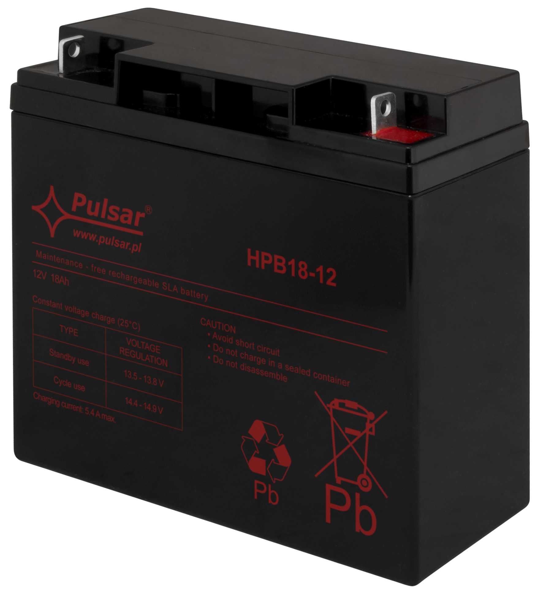 NOBY - Blybatteri, 12V, 18Ah, 5-8 år