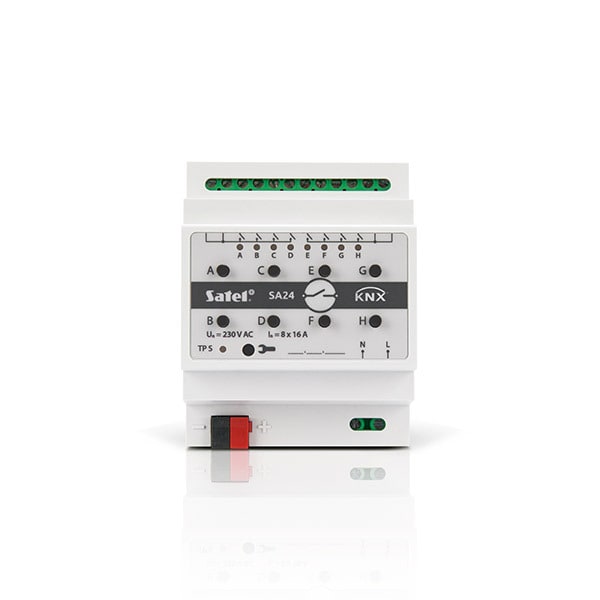 NOBY - KNX utgangsmodul, 8 utganger Satel