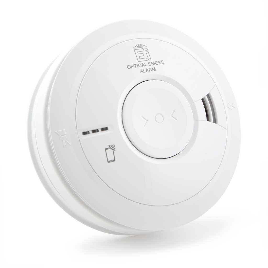 EI Electronics - 230VAC optisk røykvarsler Ei3016 TEK17 oppladbar batteriback