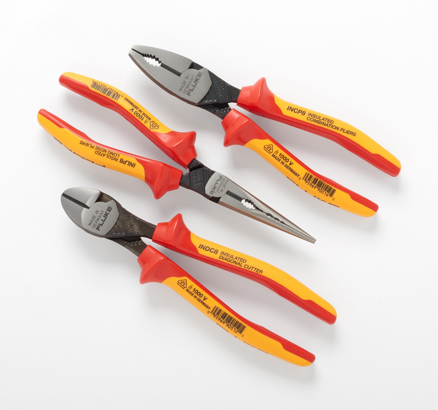 Fluke - Pakke med 3 isolerte tenger,