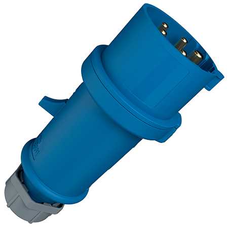 Mennekes - Utgår, erstattes av 1510474 / 13519. 169A,32A5p9h 230V Plugg IP44