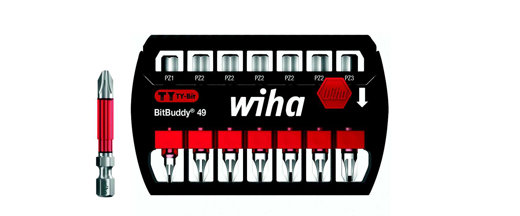 Wiha - Wiha Bitsset 49 mm PZ1/4