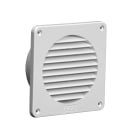 Pax - Ytterveggsgitter Pax Ø100 Hvit Plast 8156-1 Bxh 141X141Mm