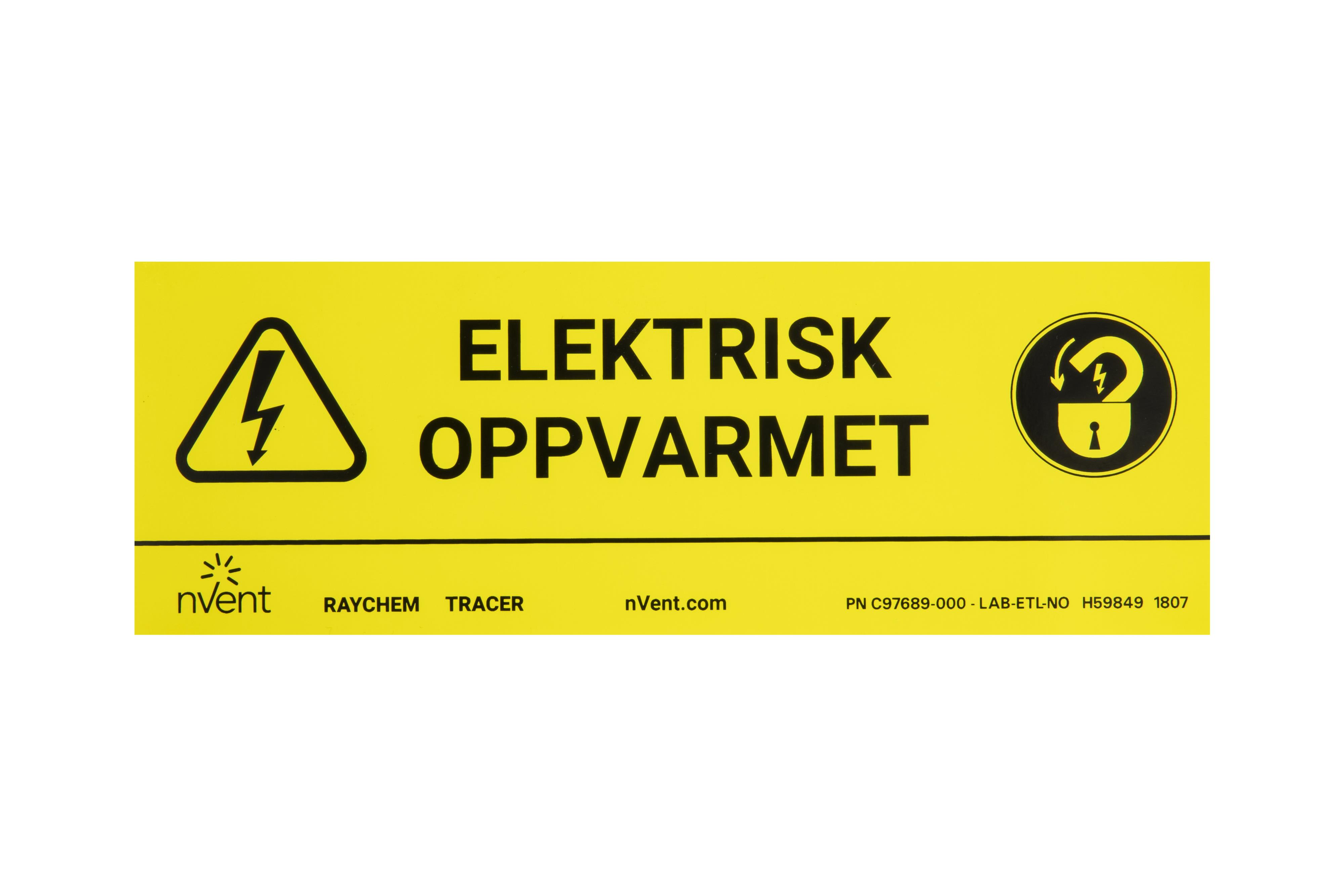 Raychem / nVent - ETL-N NORSK MERKESKILT
