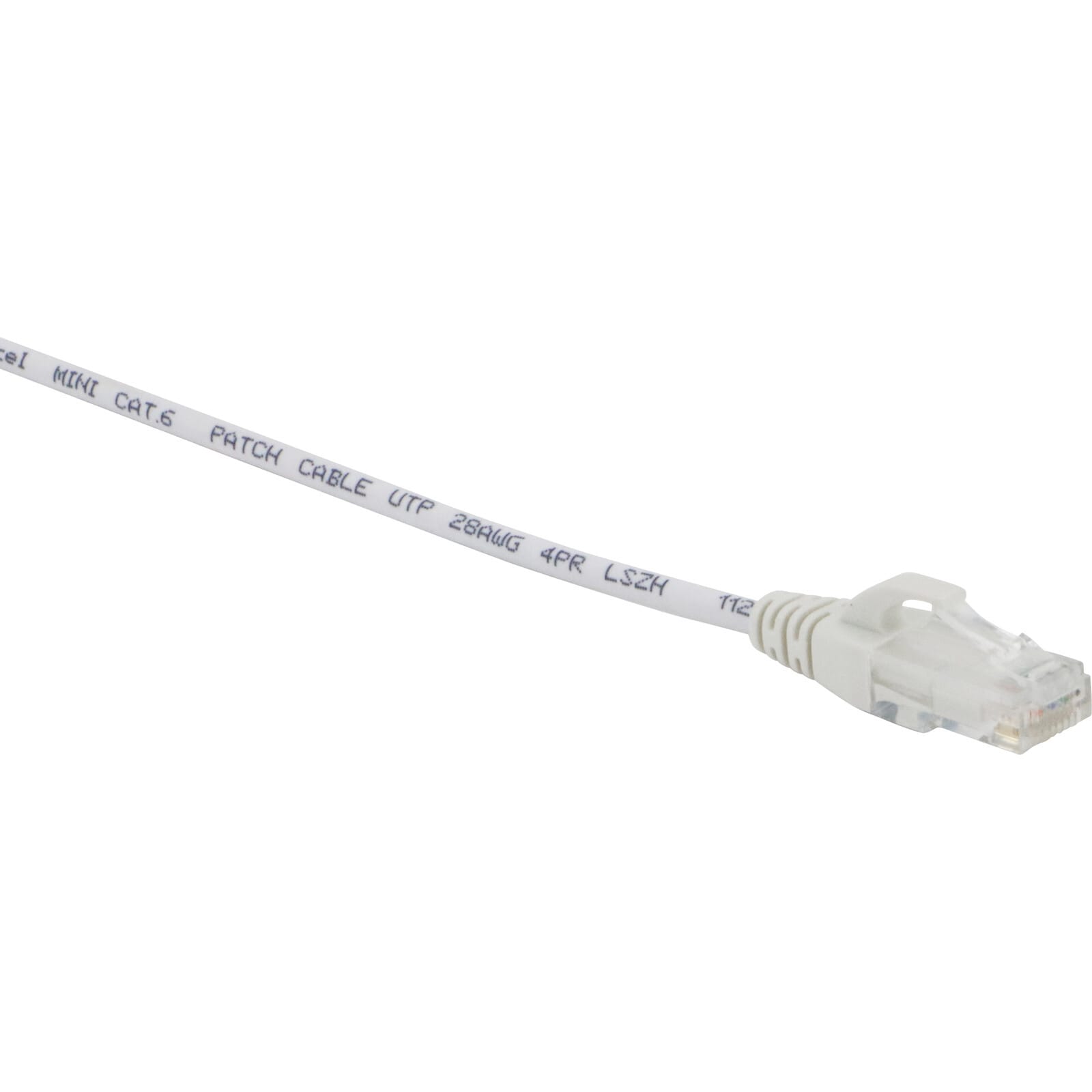 Excel - 100-514 MINI PATCHKABEL UTP CAT.6  1,0M LSZH HVIT