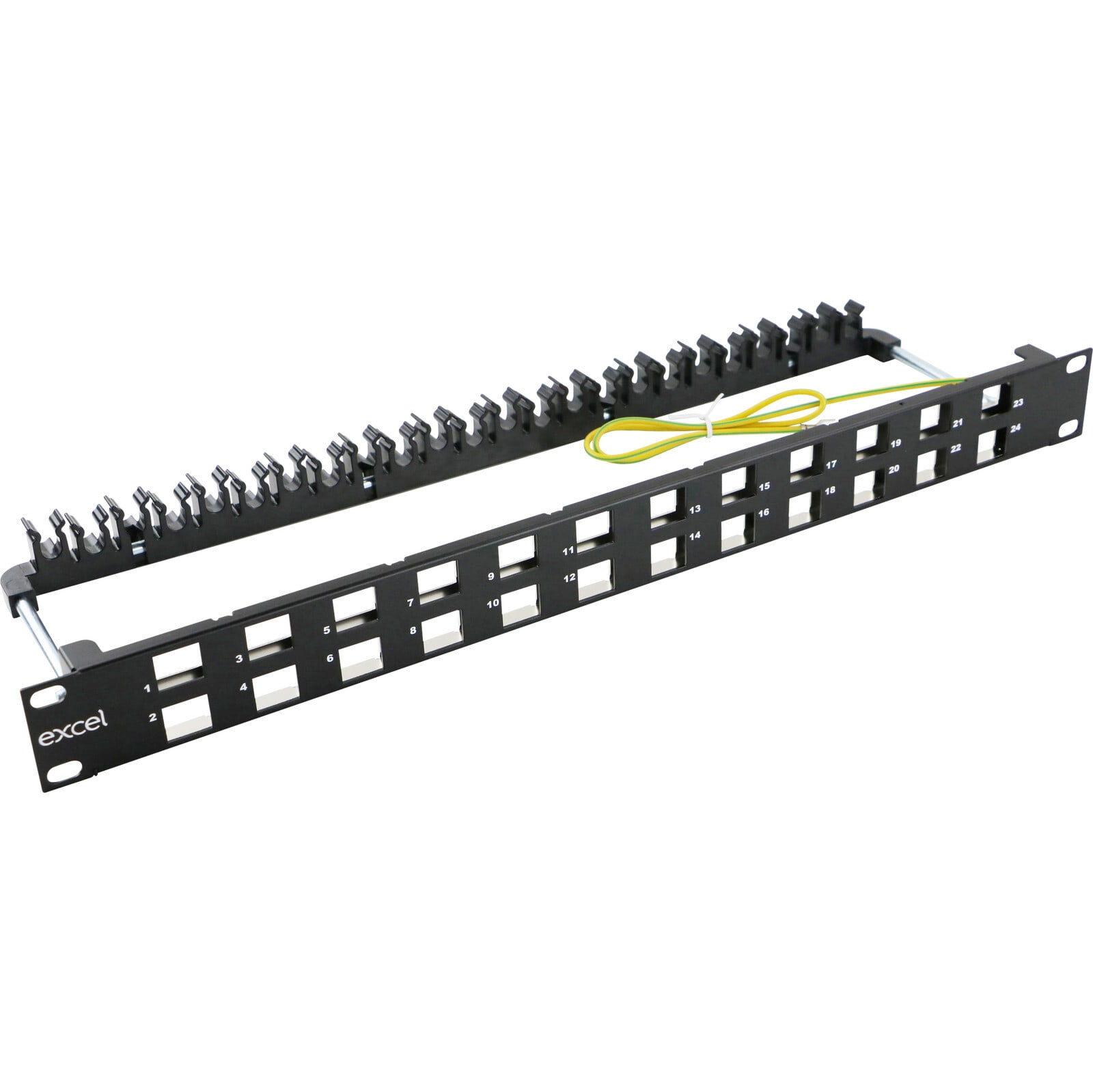 Excel - 100-023 Patchepanel 24-ports vinklet sort