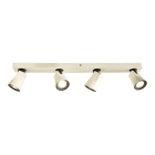 Aneta Lighting - MODUS takspot skinne 4-lys hvit/grå, GU10
