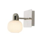 Aneta Lighting - MESSINA VÄGGLAMPE BAD 1 LYS KROM/HVIT