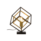 Aneta Lighting - CUBES BORDLAMPE LITEN SVART/MATT MESSING