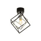 Aneta Lighting - CUBES PLAFOND SVART/KROM