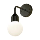 Aneta Lighting - FLORENS VEGGLAMPE BAD SVART/OPAL