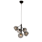 Aneta Lighting - ATOM TAKLAMPE SVART/RØK