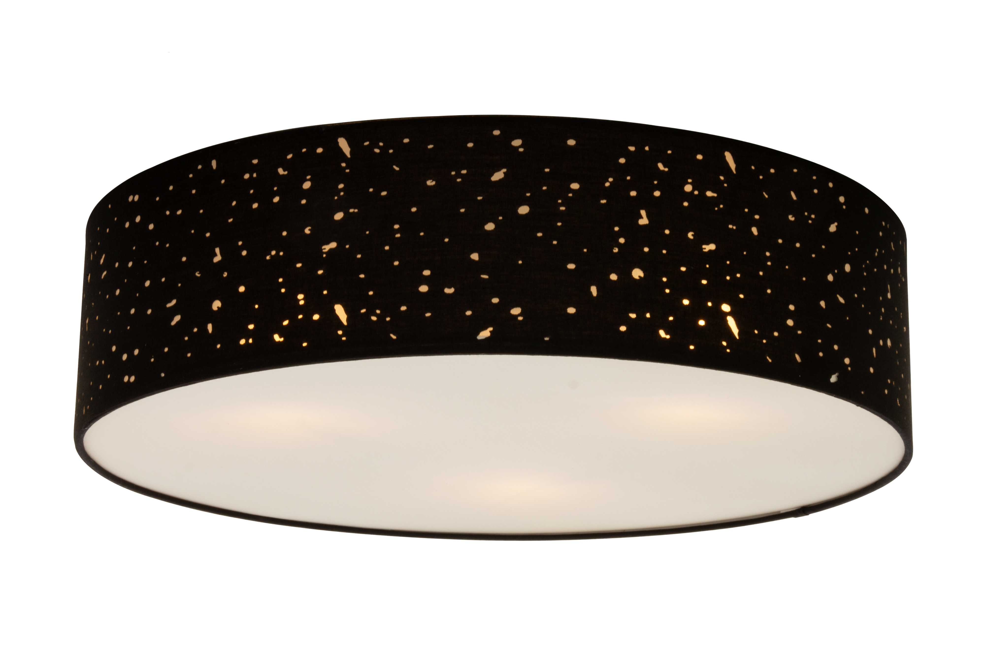 Aneta Lighting - STARRY PLAFOND 58CM SVART