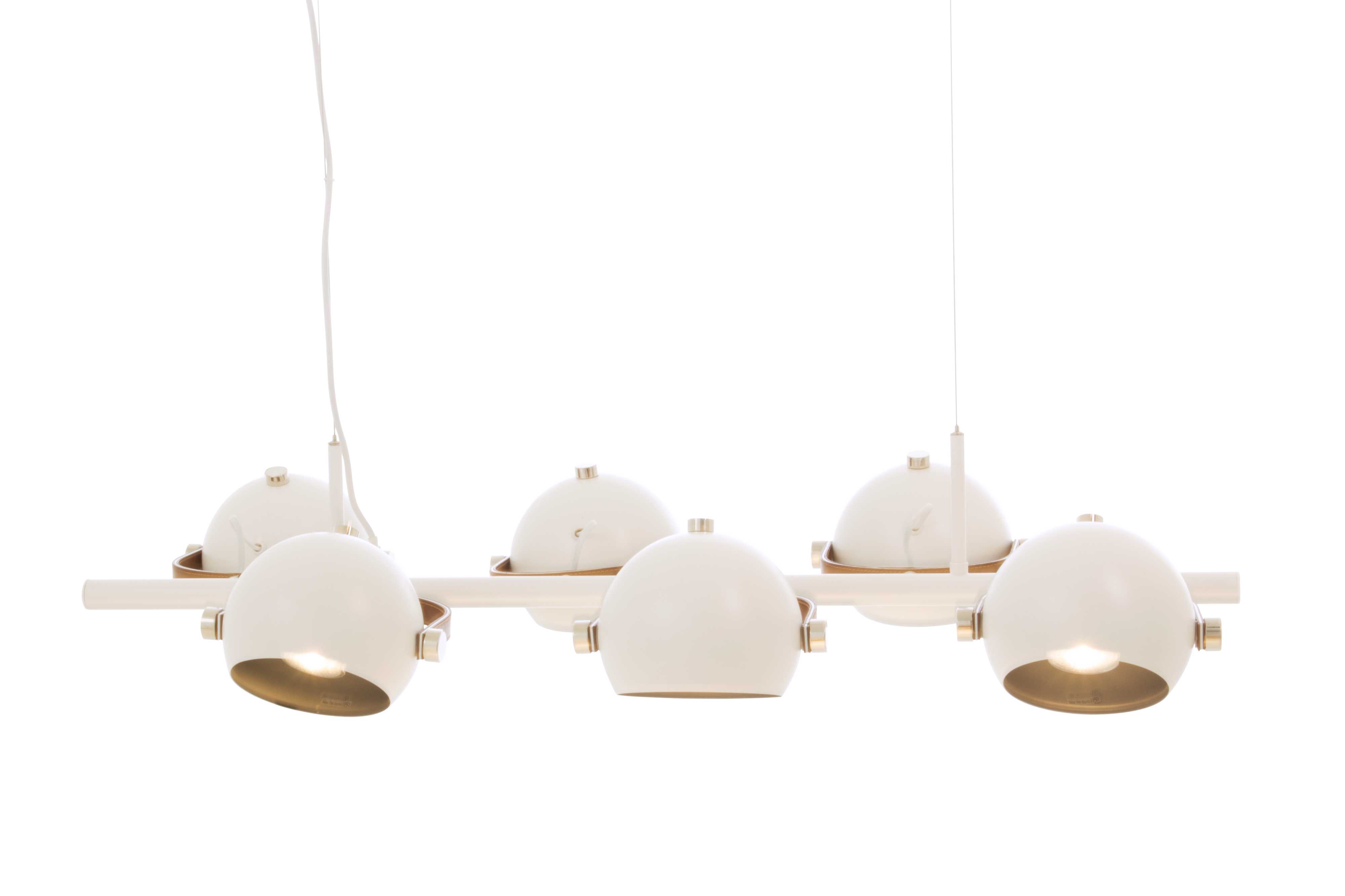 Aneta Lighting - BOW TAKLAMPE 6-LYS HVIT