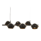 Aneta Lighting - BOW TAKLAMPE 6-LYS SVART