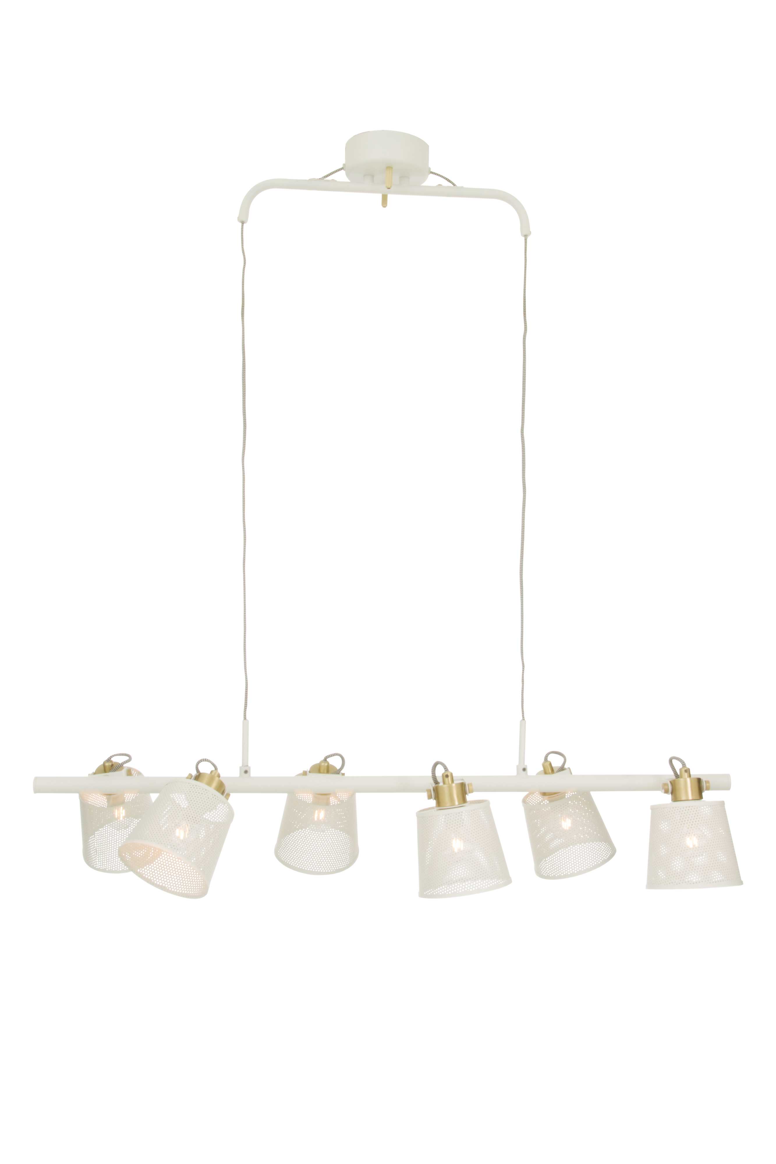 Aneta Lighting - FRAPINO TAKLAMPE HVIT/MATT MESSING