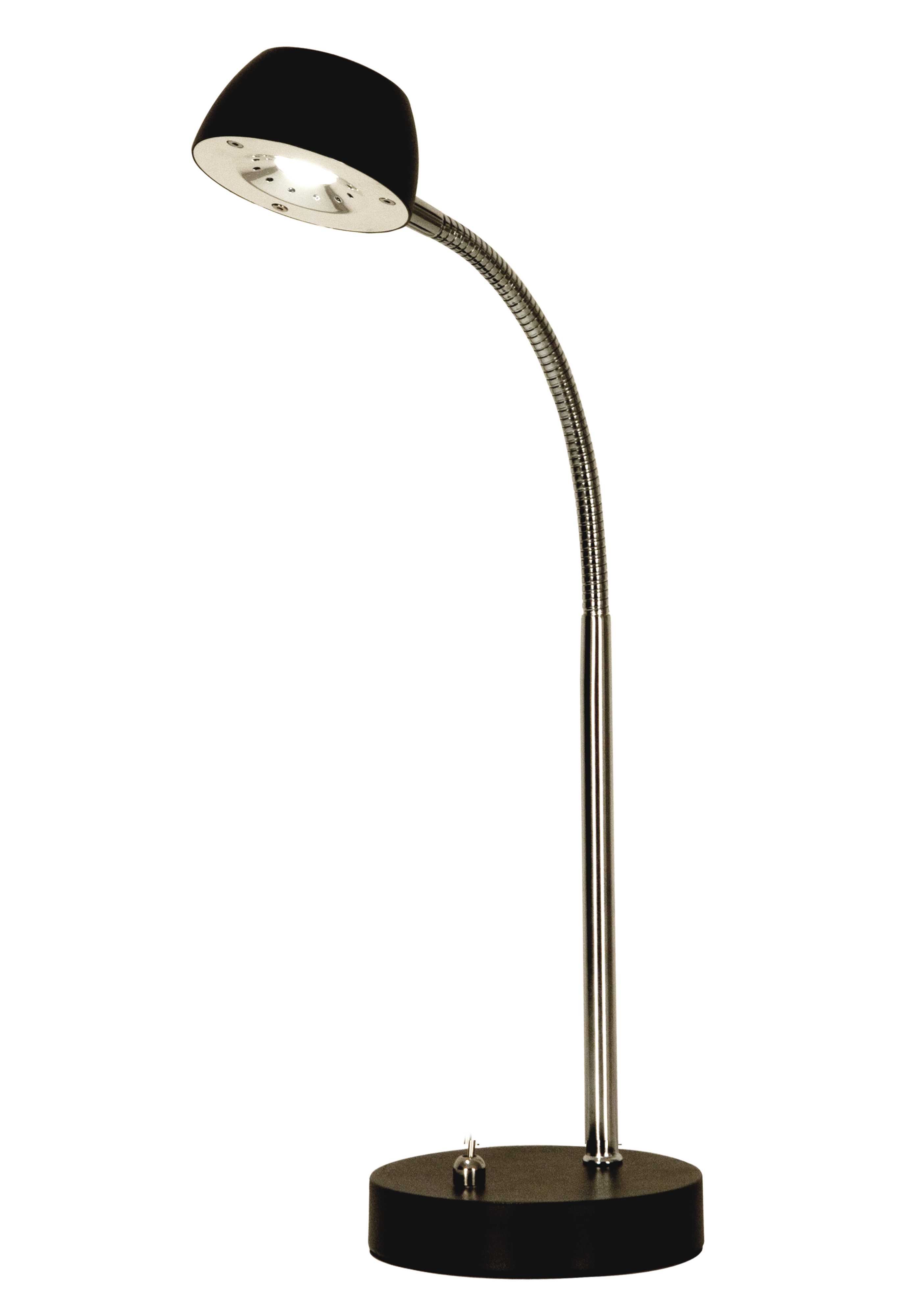 Aneta Lighting - JUNO bordlampe svart/krom, LED 5W
