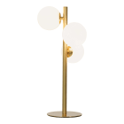 Aneta Lighting - MOLEKYL BORDLAMPE 3-LYS MATT MESSING/HVIT