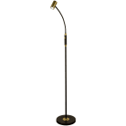 Aneta Lighting - GUSTO golvlampe svart/messing, LED 5W