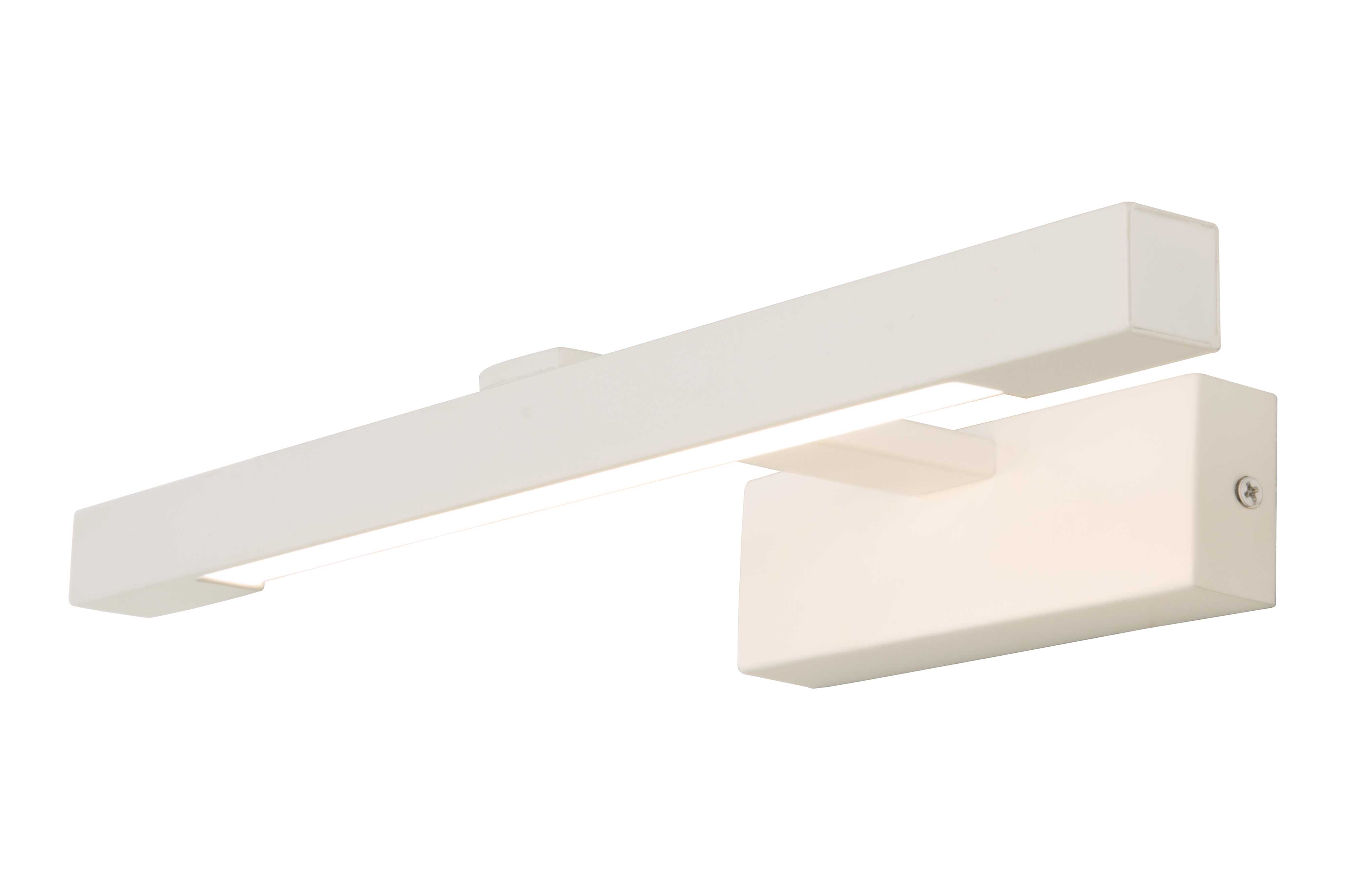 Aneta Lighting - LUCCA VEGGLAMPE BAD HVIT 3000K IP44 9W 430LM IKKE DIMBAR